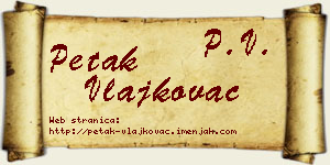 Petak Vlajkovac vizit kartica
